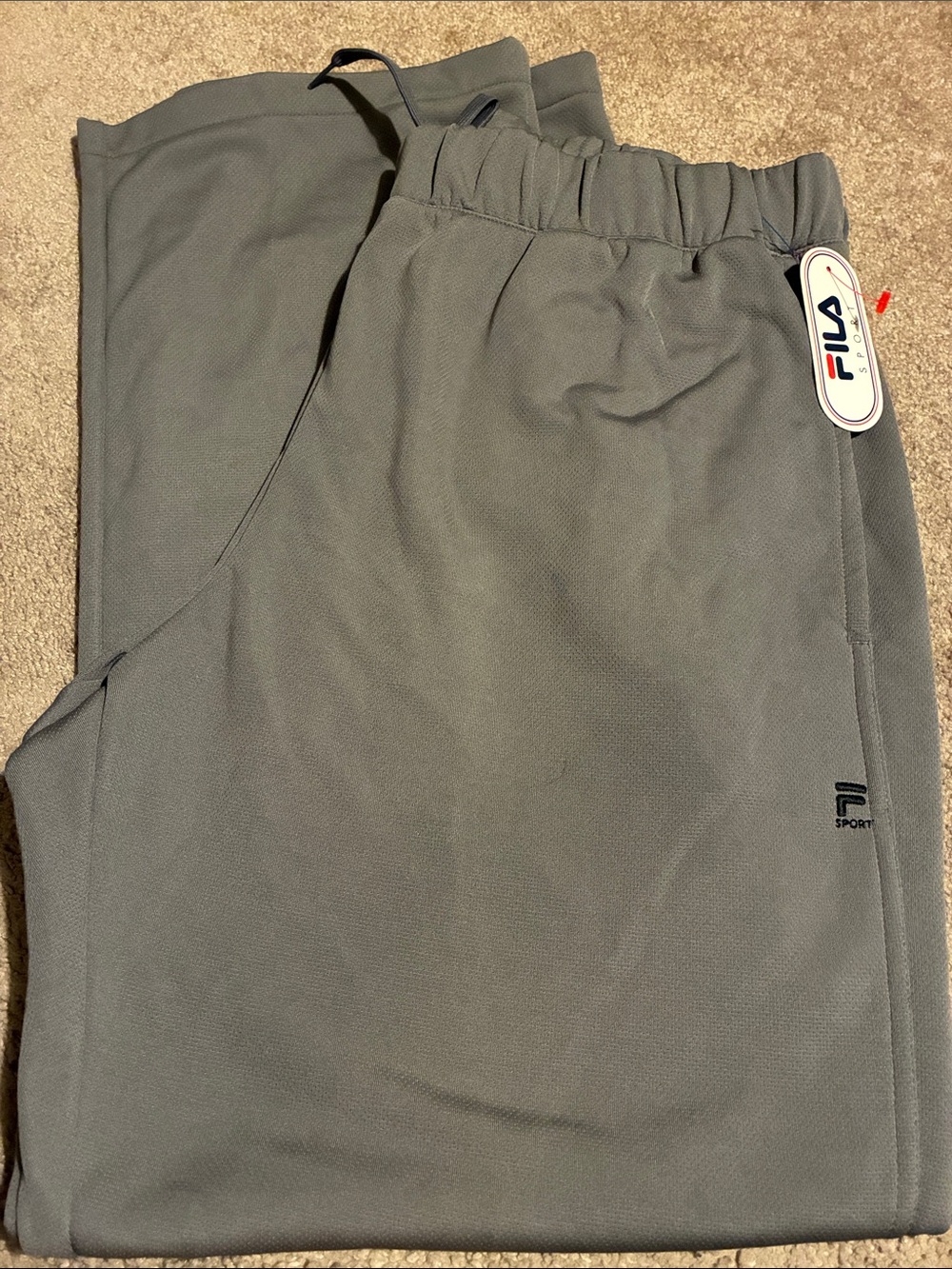FILA Men’s Gray Elastic Waist Joggers